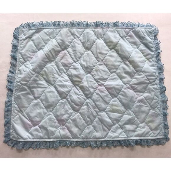 Vintage Handmade Nylon Baby Blanket 60s 70s Kids - Picture 3 of 6